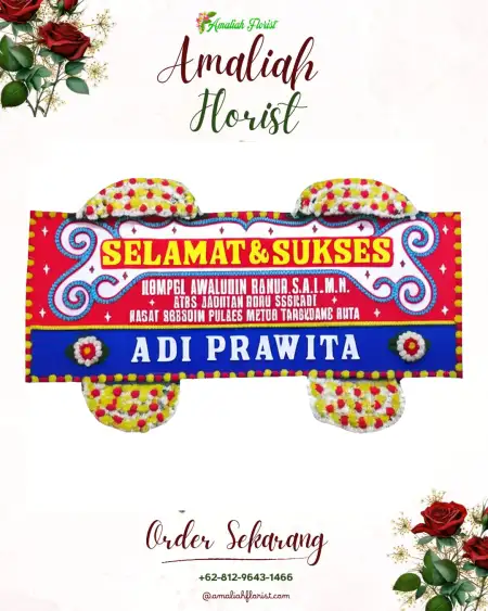 Papan Bunga Ucapan Selamat Sidoklumpuk